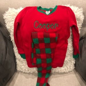 Holiday boy pjs size 10